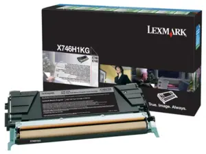 Toner Lexmark X746H1KG, 12K pagini, original - Imagine 1