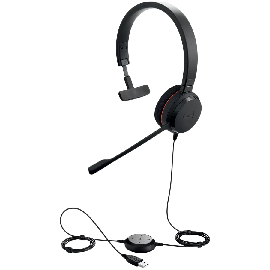 Casti Jabra Evolve 20 MS Mono USB, noise cancelling - Imagine 3