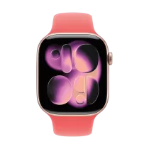 Band sport Apple AW BAND 46MM Bright Guava M/L - Imagine 3