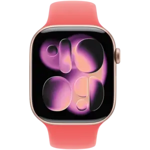 Band sport Apple AW BAND 46MM Bright Guava M/L - Imagine 2