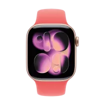 Band sport Apple AW BAND 42MM Bright Guava M/L - Imagine 3