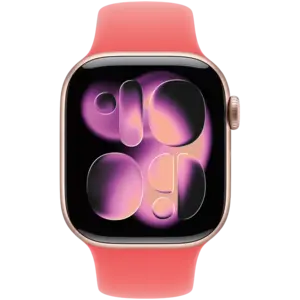 Band sport Apple AW BAND 42MM Bright Guava M/L - Imagine 2