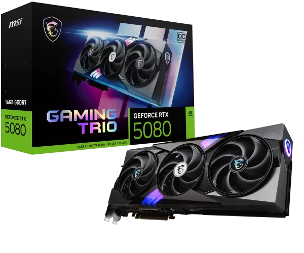 Msi GeForce RTX 5080 16G GAMING TRIO OC - Imagine 2