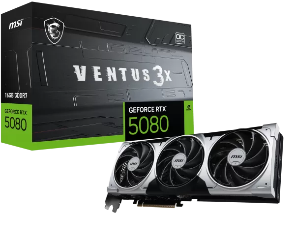 Msi GeForce RTX 5080 16G VENTUS 3X OC PLUS - Imagine 2