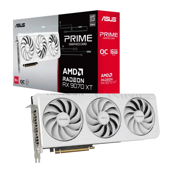 VGA ASUS PRIME-RX9070XT-O16G-WHITE Placa video Asus - Imagine 14