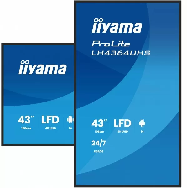 Monitor Iiyama LH4364UHS-B1AG 43'' UHD 3840x2160 60Hz - Imagine 5