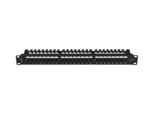 Patch panel LANBERG PPU6-1124-B 24 porturi Cat.6 UTP - Imagine 4