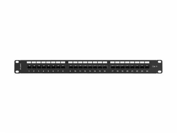 Patch panel LANBERG PPU6-1124-B 24 porturi Cat.6 UTP - Imagine 3