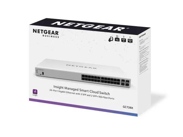 Switch Netgear INSIGHT 1G-28-SFP+ CLOUD SWCH - Imagine 3