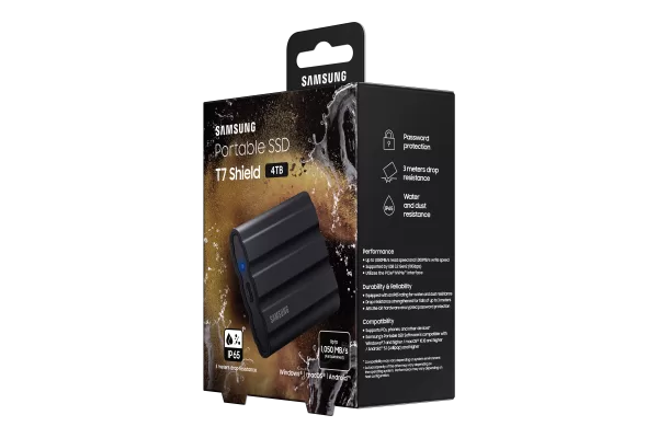 SSD Portabil Samsung T7 Shield 1TB USB 3.2 IP65 - Imagine 11