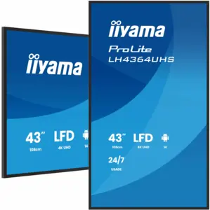Monitor Iiyama LH4364UHS-B1AG 43'' UHD 3840x2160 60Hz - Imagine 1
