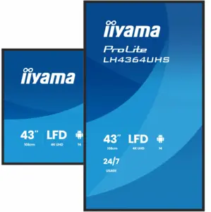 Monitor Iiyama LH4364UHS-B1AG 43'' UHD 3840x2160 60Hz - Imagine 5