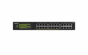 Switch 24PT GIGE UNMNGED Netgear GS324P POE+ - Imagine 5